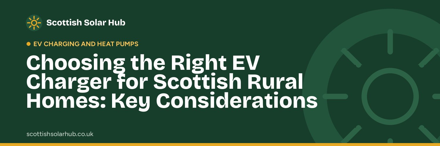 EV charger installed outside a rural Scottish home